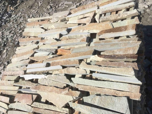 Горбушка златолит золотистый для облицовки купить в Туринске